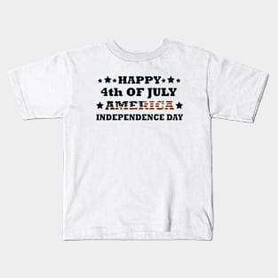 Happy 4th of july independence day Kids T-Shirt